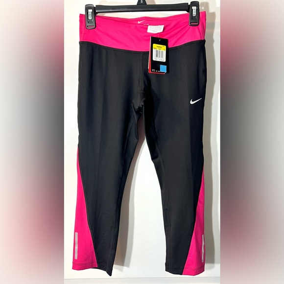 Nike Dri-Fit Cropped Running Leggings - Picture 1 of 4